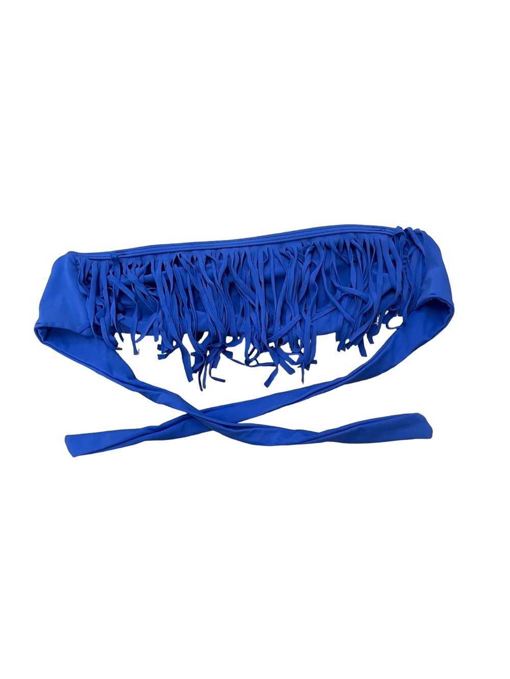 Electric Blue Bikini Top with Tie Back